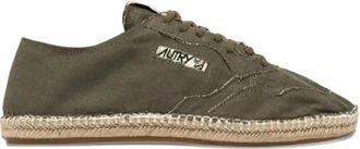 Autry Lace-Up Jute Sneakers - Mens - Cotton/Rubber