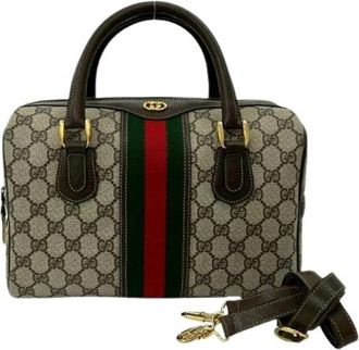 Gucci Pre-owned Handbags, female, Brown, Size: ONE SIZE Pre-owned Vintage Handbag