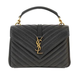 Saint Laurent Quilted leather medium College bag Woman One Size
