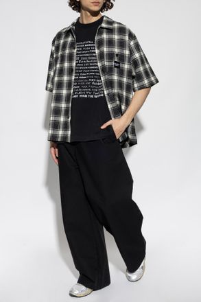 Gallery Dept. Wool Short-sleeve Shirt, Mens, Black