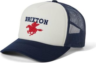 Brixton Pegasus Curved Netplus Medium Profile Trucker Cap - Unisex | blau/grau