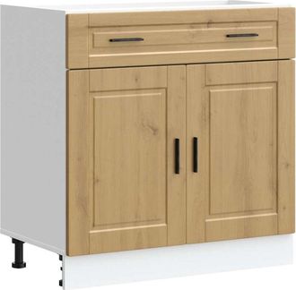 vidaXL Kitchen Base Cabinet Porto Artisan Oak Engineered Wood vidaXL