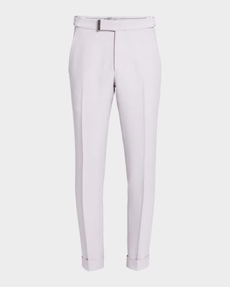 Tom Ford Men & apos;s Atticus Double Weft Fine Twill Trousers