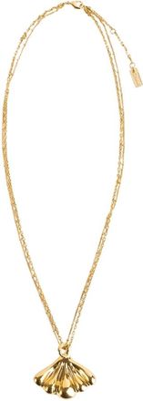 Chlo&eacute; Accessoires, Dames, Geel, ONE Size, Bicolore Messing Hanger Ketting Goud-Zilver