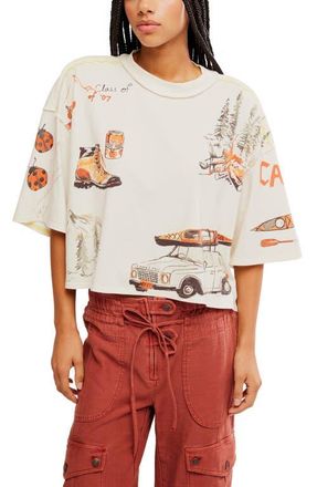 Free People Mountain View Graphic T-Shirt in Ivory Combo at Nordstrom, Size X-Small
