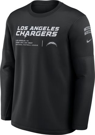 Nike Los Angeles Chargers Salute to Service Sideline Coaches Nike Mens NFL Pullover Crew in Black | 03BR00AA2H-97P