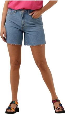 Envii Blauwe Denim Shorts voor de Zomer - Dames - Denim shorts - Blauw - XS - Denim - Korte Broeken