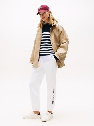 Tommy Hilfiger Womens Embroidered Tommy Logo Sweatpant - White - XXL