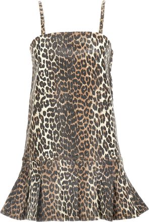 Ganni Leopard Mini Dress