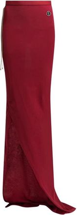 Moncler Verstelbare Rok - Dames - Maxi Rokken - Rood - S - Katoen - Rokken