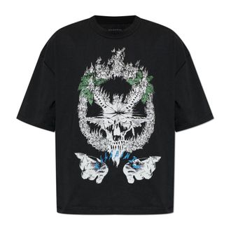 AllSaints T-Shirts, male, Black, Size: XL Palm Ripper T-Shirt