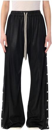 Rick Owens Wide Pusher Pants - Dames - Wijde Broeken - Zwart - XS - Broeken