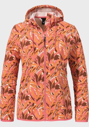 Sch&ouml;ffel Fleecejacke SCH&Ouml;FFEL Fleece Hoody Lugano L, Damen, Gr. 36, rosa (3245, rosa), Oberstoff : 63% Baumwolle 31% Polyester 6% Elasthan, regular fit, hoch g