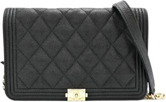 Chanel Portafoglio a tracolla/spalla Pre-owned con catena - - Pre-owned - Donna - Nero - ONE SIZE