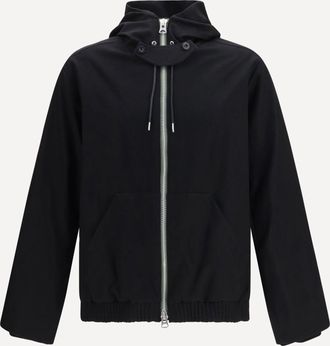 sacai Giacca con Cappuccio in flanella Man 2