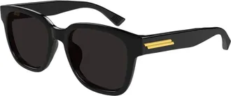 Bottega Veneta Sunglasses, male, Black, Size: 54 MM Rectangular Sunglasses