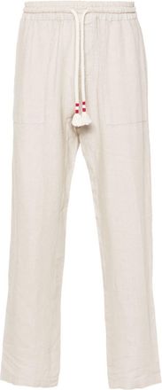 MC2 Saint Barth straight-leg linen trousers - men - Linen/Flax - S - Neutrals