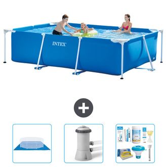 Intex Piscina Con Estructura Rectangular - 300x200x75 Cm - 6-piezas S21256
