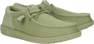 Hey Dude Wally Funk Mono 40011-337 MensM Olive Slip-On Casual Shoes MEW1743