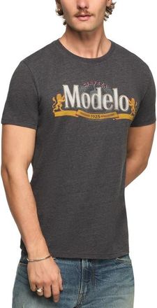 Lucky Brand Modelo Skulls Graphic Cotton T-Shirt in Jet Black at Nordstrom, Size Medium