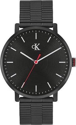 Calvin Klein Armbandhorloge van zwart geplateerd staal