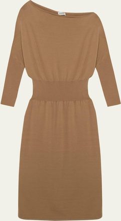 SIMKHAI Janese Off-The-Shoulder Knit Midi Dress