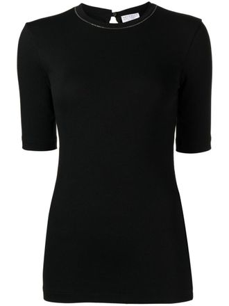 Brunello Cucinelli Black Cotton t-shirt
