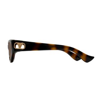 Valentino Unisex Vg0014s-003 Sunglasses Brown Bioplastics