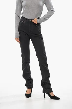 Saint Laurent Jeans Regular Fit a Lavaggio Scuro 28cm Saint Laurent