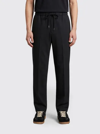 Maison Margiela Wide-Leg Wool-Blend Trousers with Drawstring Waist