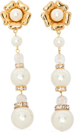 Alessandra Rich Faux-pearl Drop Earrings