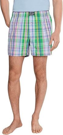 Polo Ralph Lauren Woven Boxer Mens Underwear Greendale Plaid/Cruise Navy Pp : LG, Cotton/Spandex