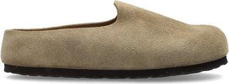 Birkenstock Schoenen, Dames, Beige, 36 EU, Leer, Amsterdam Wrapped Slides