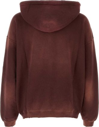 Golden Goose Mens Grape Cotton Oversize Sweatshirt Windsorwine Exterior: Felpe Sweater
