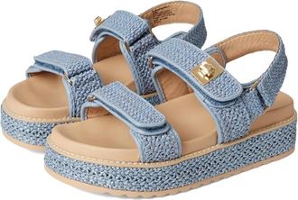 Steve Madden Womens Steve Madden Bigmona Sandal Blue Adjustable Strap Platform ZOGG2435