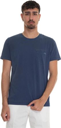 Fay Luggage Tag - Heren - T-shirts - Blauw - 3XL - Katoen - Tops
