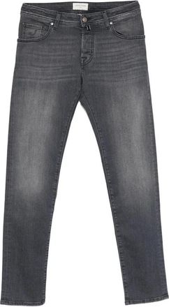Jacob Cohen Slim-fit Jeans - Heren - Slim Fit Jeans - Grijs - W32 - Katoen - Jeans