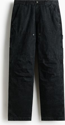 H&M Carpenterhose in Loose Fit - Schwarz
