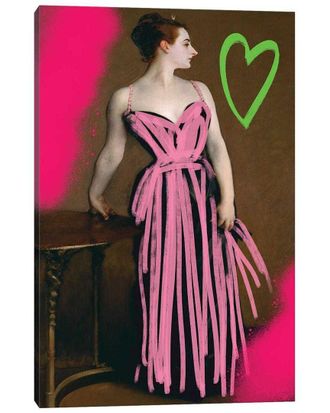 iCanvas Pink Madame By Grace Digital Art Co Wall Art