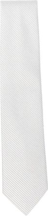 Errico Formicola Cravatta a righe - Bianco