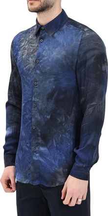 Yes London Blue Viscose Shirt
