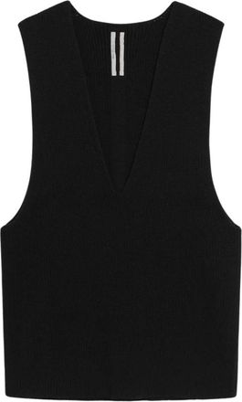 Rick Owens Jassen, Heren, Zwart, M, Zwarte Trui Vest