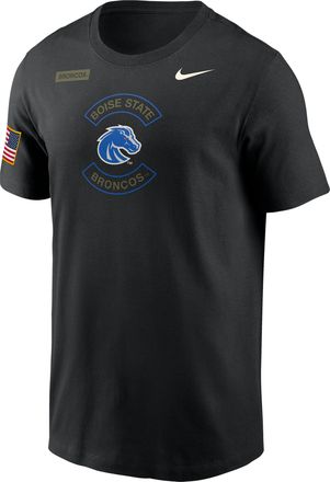 Nike Boise State Broncos Team Issue Nike Mens Dri-FIT Crew-Neck T-Shirt in Black | IH2740-010
