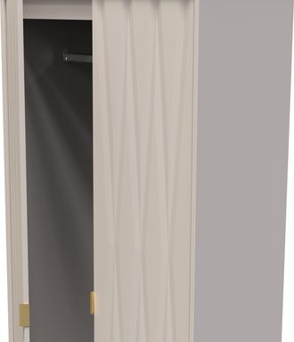 Welcome Furniture Glitz Ready Assembled 2 Door 2 Drawer Wardrobe in Kashmir Matt - Welcome Furniture | TJ Hughes