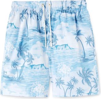 Palm Angels Sunset swim shorts - men - Polyester/Polyester - S - Blue