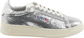 Autry Dallas Low Sparkling Sneakers - Dames - Sneakers - Grijs - 38 EU - Katoen - Schoenen