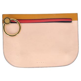 Marni Pre-owned Womens Tricolor Zipped Clutch Bag in Multicolor Leather - Multicolour - One Size