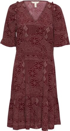 Part Two Tawny Port Dot Print Jurk - Dames - Korte kleedjes - Rood - S - Kleedjes