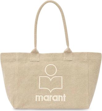 Isabel Marant Shopping Bags, female, Beige, ONE SIZE, Yenky Zipped Bag