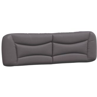vidaXL Cuscino Testiera Grigio 180 cm in Similpelle - Vidaxl